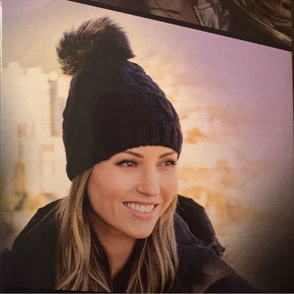 BULA | Black Knit Pom-Pom Beanie - Picture 3 of 6